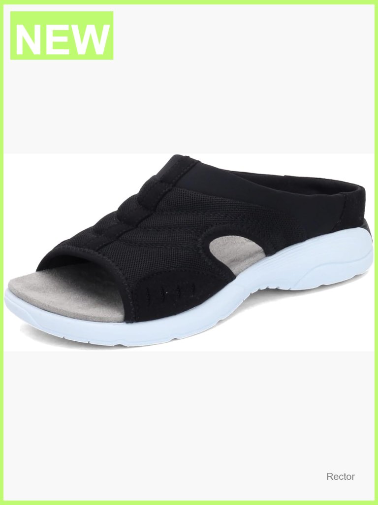 Slide Sandals With Cushioned Footbed Breathable Mesh